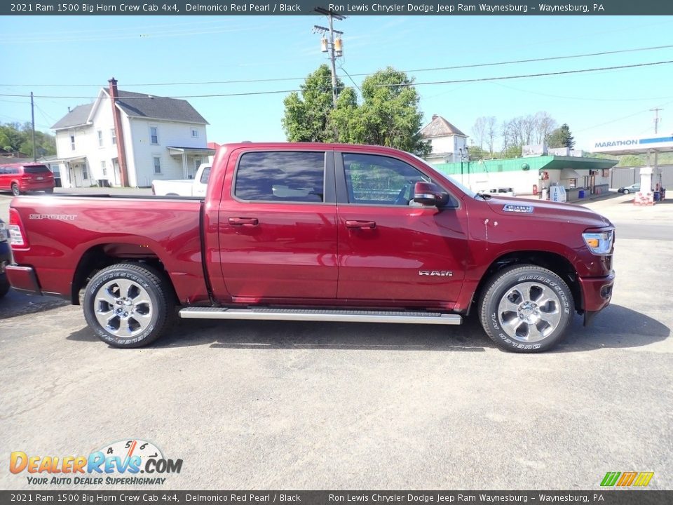 2021 Ram 1500 Big Horn Crew Cab 4x4 Delmonico Red Pearl / Black Photo #6