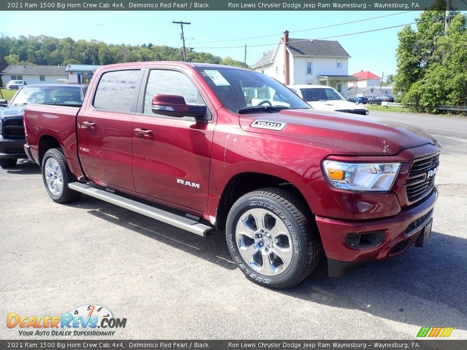 2021 Ram 1500 Big Horn Crew Cab 4x4 Delmonico Red Pearl / Black Photo #7