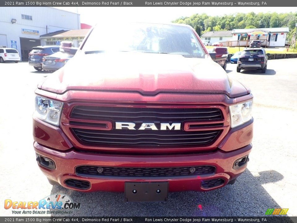 2021 Ram 1500 Big Horn Crew Cab 4x4 Delmonico Red Pearl / Black Photo #8