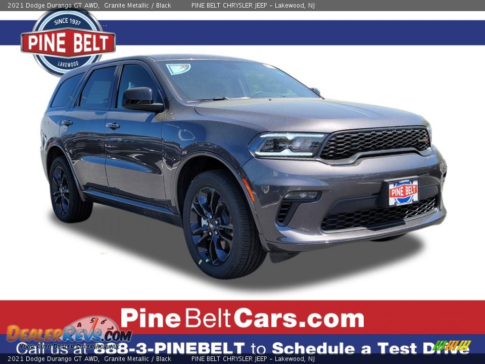 2021 Dodge Durango GT AWD Granite Metallic / Black Photo #1