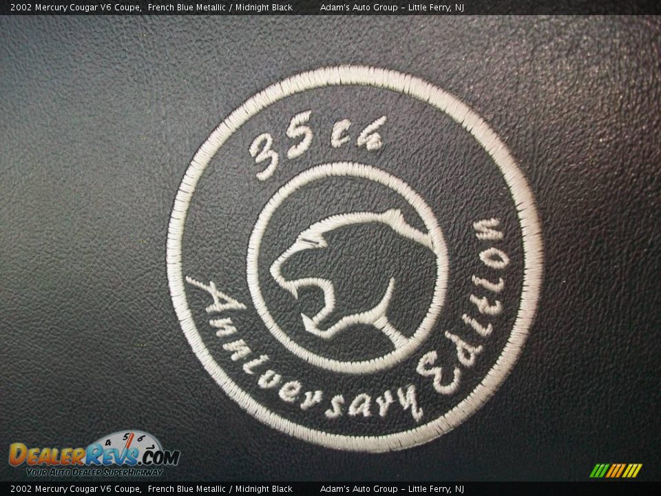 2002 Mercury Cougar V6 Coupe French Blue Metallic / Midnight Black Photo #34