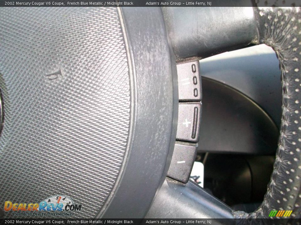 2002 Mercury Cougar V6 Coupe French Blue Metallic / Midnight Black Photo #35