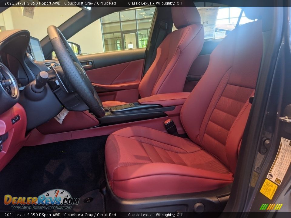 Circuit Red Interior - 2021 Lexus IS 350 F Sport AWD Photo #2