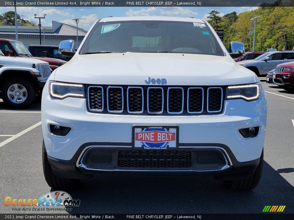 2021 Jeep Grand Cherokee Limited 4x4 Bright White / Black Photo #3