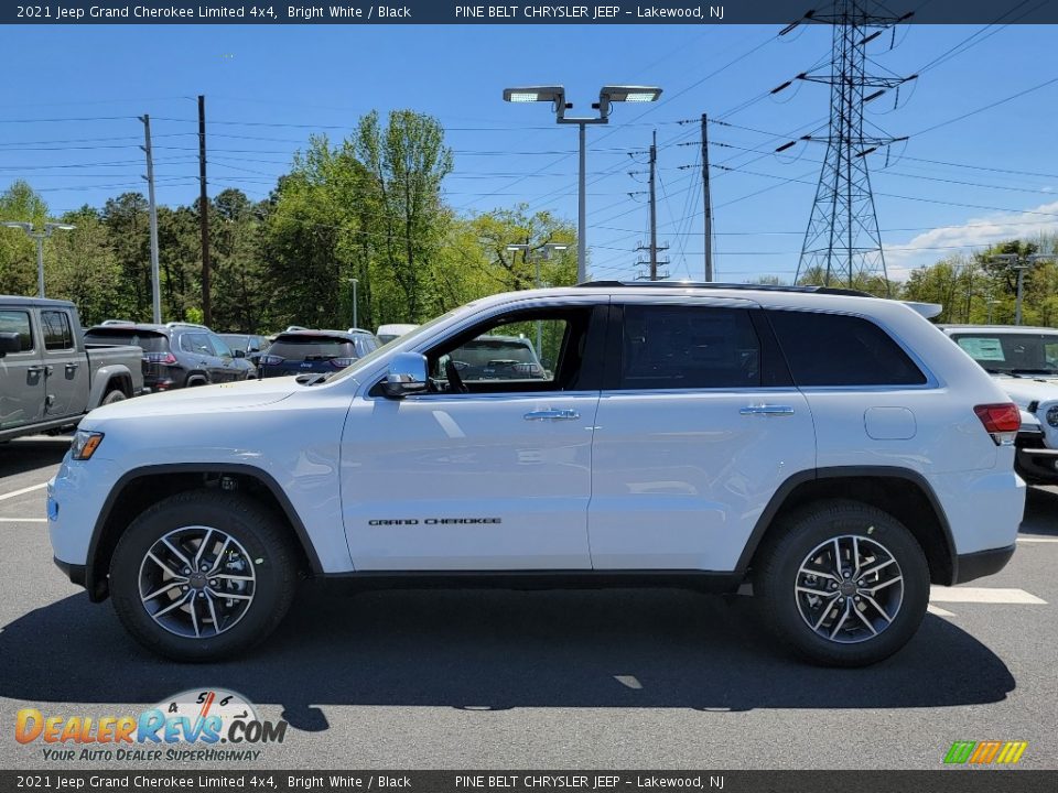 2021 Jeep Grand Cherokee Limited 4x4 Bright White / Black Photo #4
