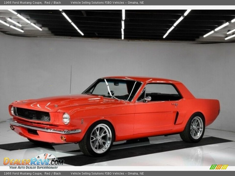 1966 Ford Mustang Coupe Red / Black Photo #1