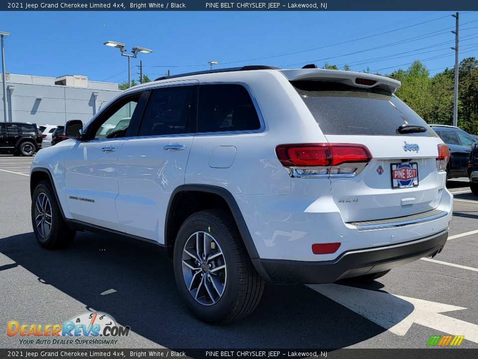2021 Jeep Grand Cherokee Limited 4x4 Bright White / Black Photo #6
