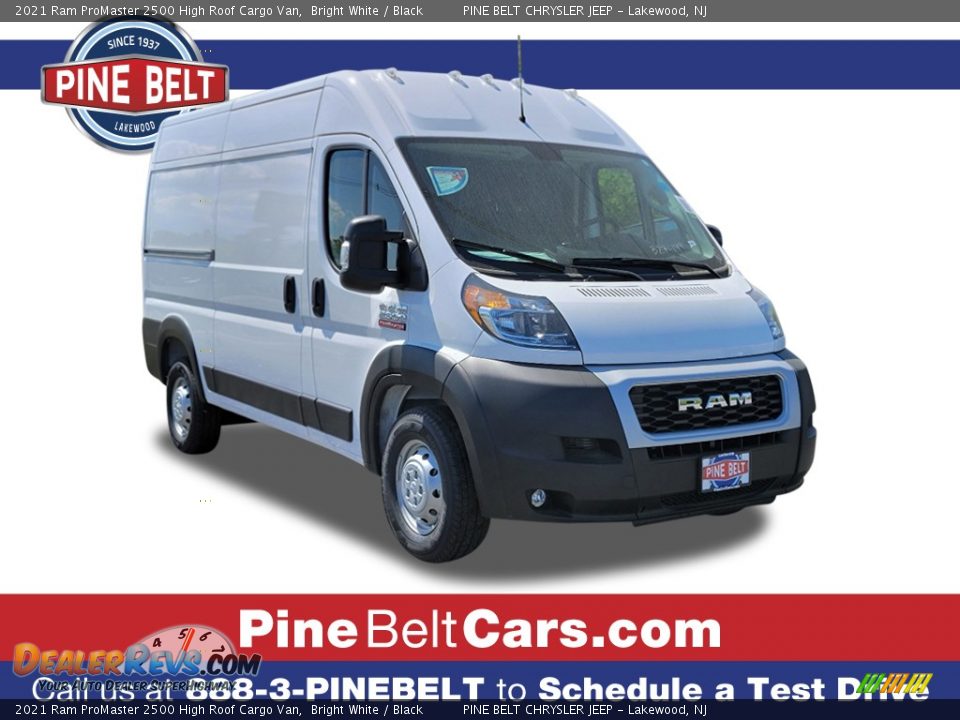 2021 Ram ProMaster 2500 High Roof Cargo Van Bright White / Black Photo #1