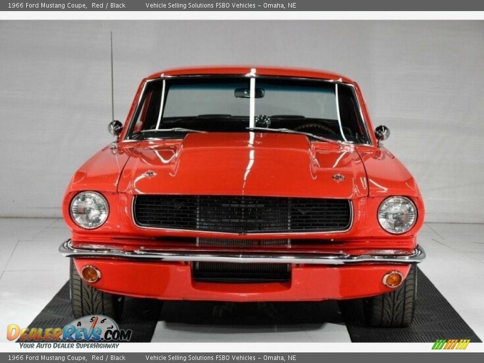 1966 Ford Mustang Coupe Red / Black Photo #8