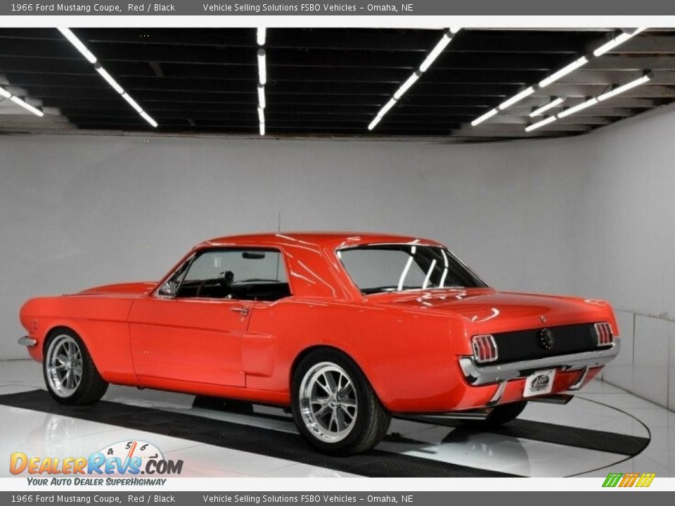 1966 Ford Mustang Coupe Red / Black Photo #9
