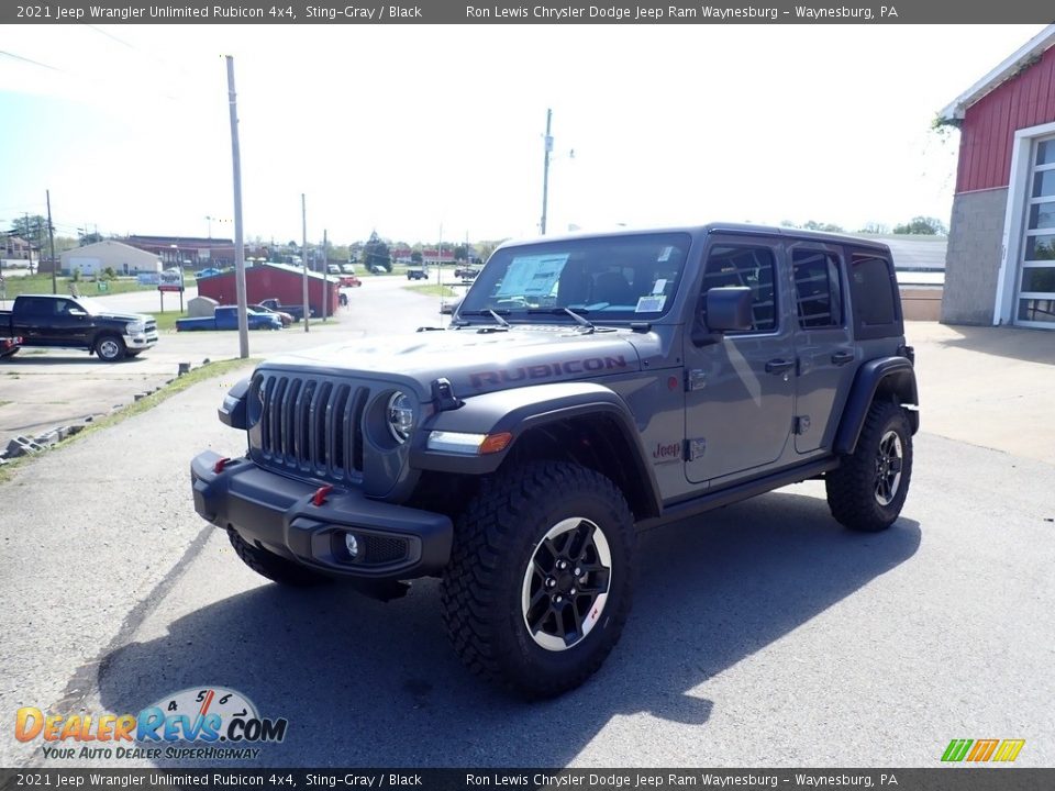 2021 Jeep Wrangler Unlimited Rubicon 4x4 Sting-Gray / Black Photo #1