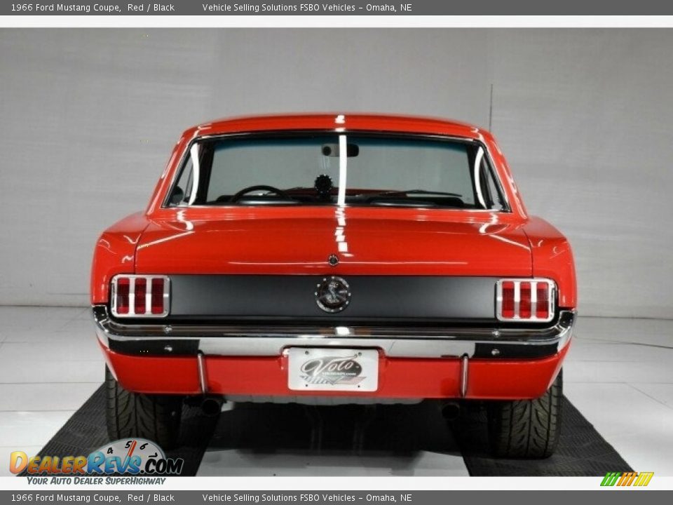 1966 Ford Mustang Coupe Red / Black Photo #10