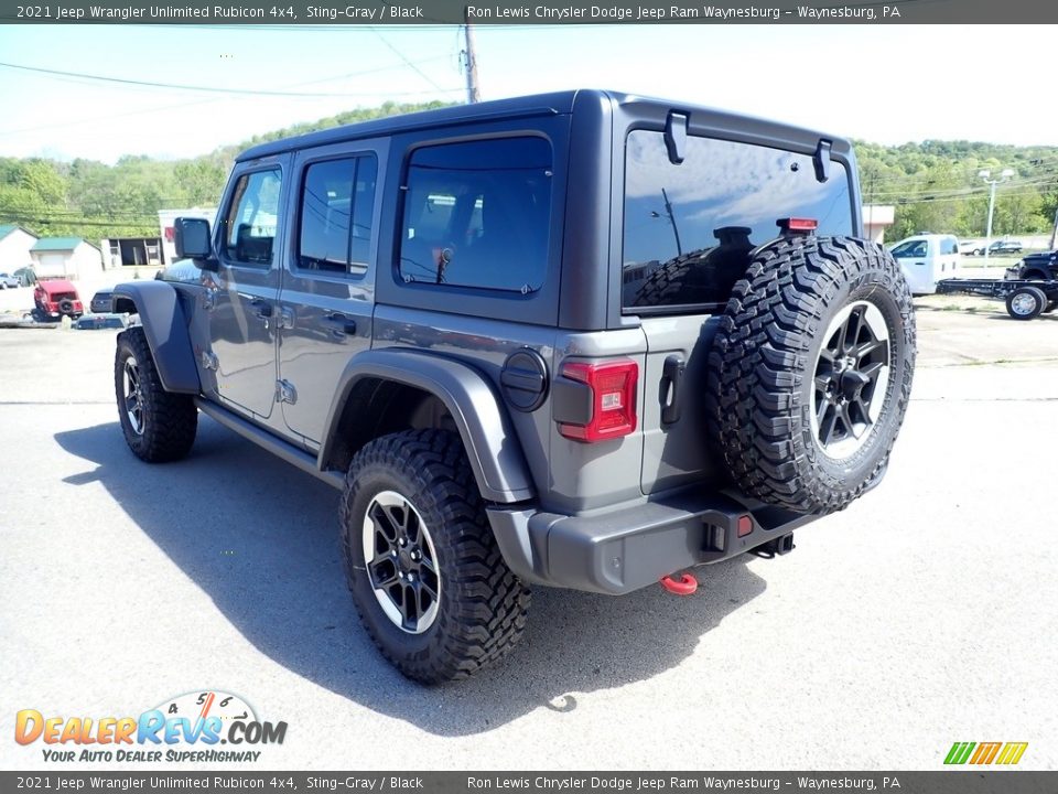 2021 Jeep Wrangler Unlimited Rubicon 4x4 Sting-Gray / Black Photo #3