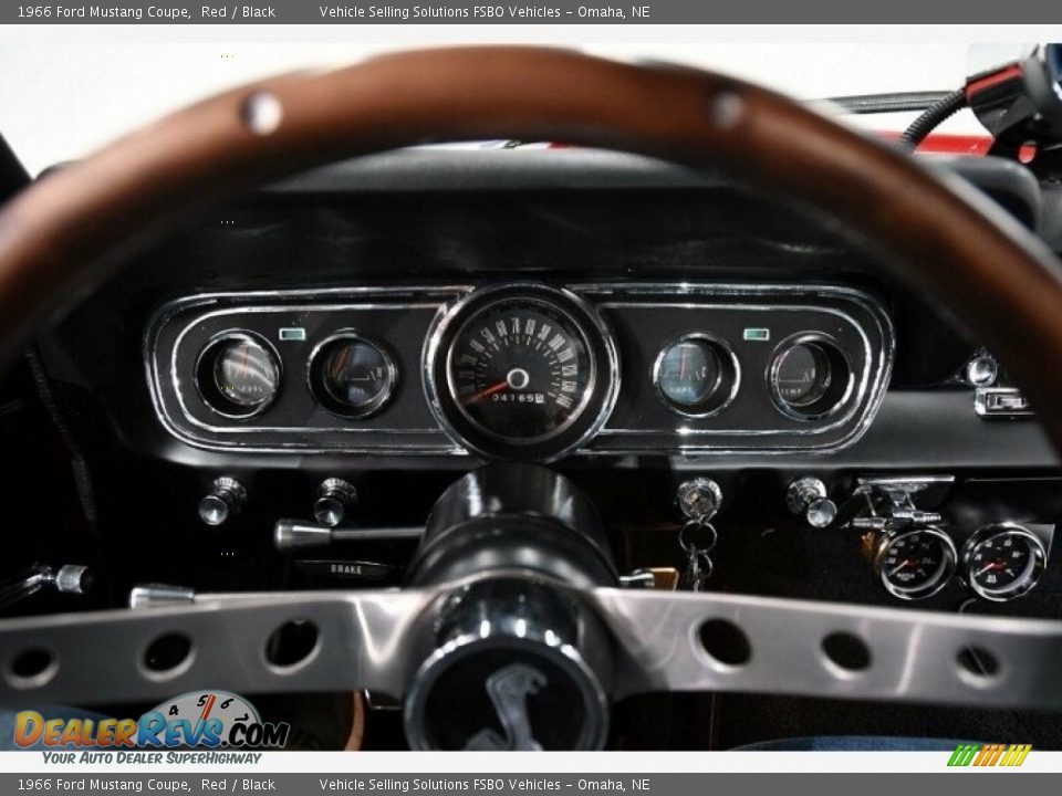 1966 Ford Mustang Coupe Red / Black Photo #12