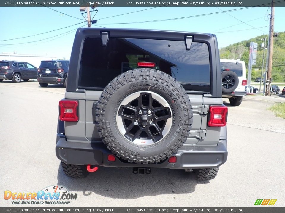 2021 Jeep Wrangler Unlimited Rubicon 4x4 Sting-Gray / Black Photo #4