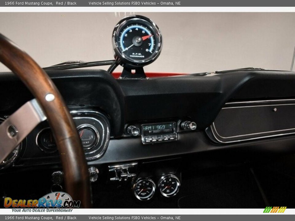 1966 Ford Mustang Coupe Red / Black Photo #13