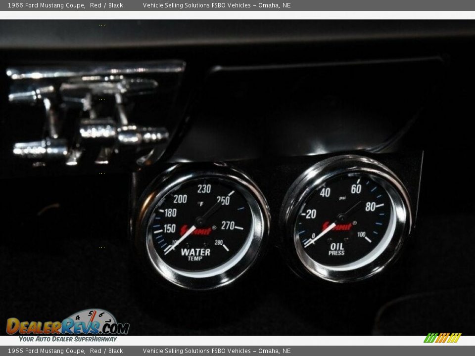 1966 Ford Mustang Coupe Red / Black Photo #14