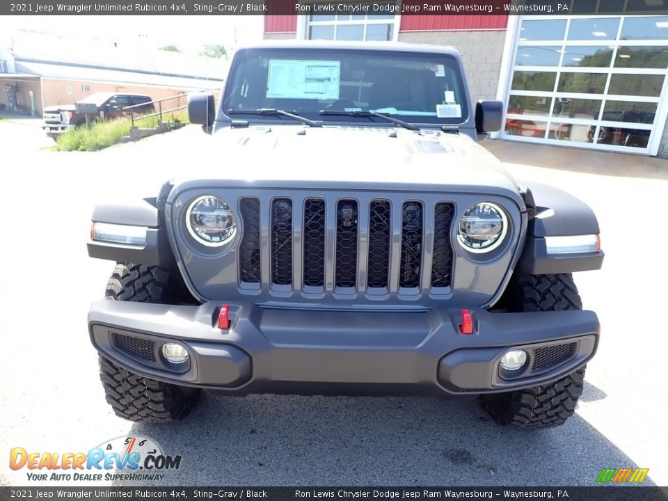 2021 Jeep Wrangler Unlimited Rubicon 4x4 Sting-Gray / Black Photo #8