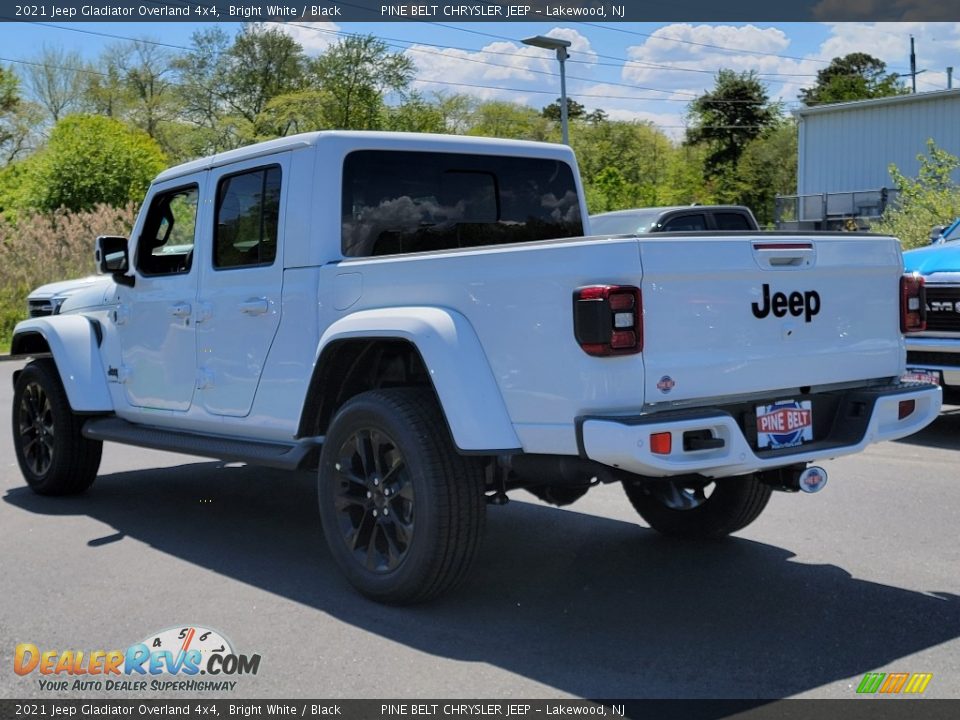 2021 Jeep Gladiator Overland 4x4 Bright White / Black Photo #6