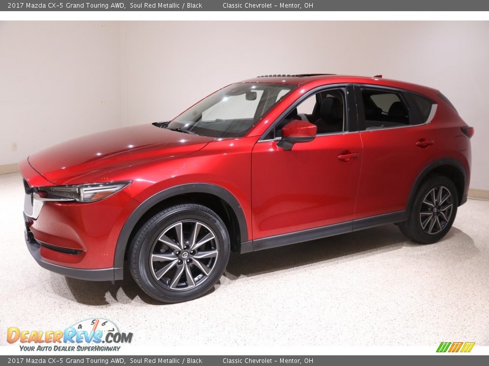 2017 Mazda CX-5 Grand Touring AWD Soul Red Metallic / Black Photo #3