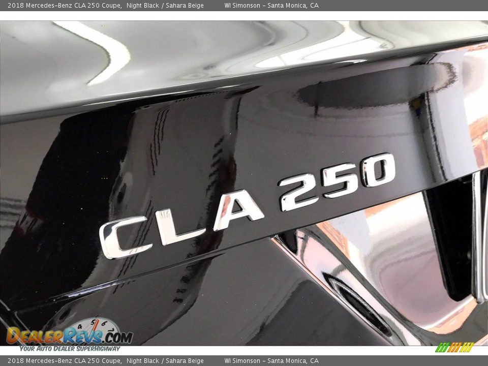 2018 Mercedes-Benz CLA 250 Coupe Night Black / Sahara Beige Photo #31