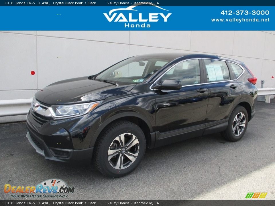 2018 Honda CR-V LX AWD Crystal Black Pearl / Black Photo #1