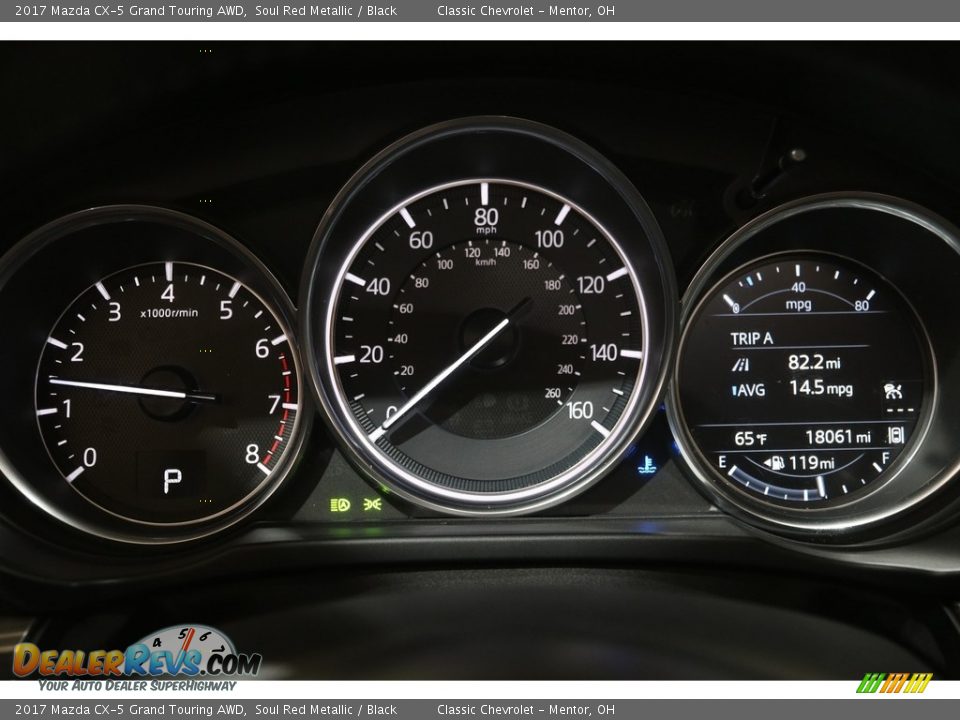 2017 Mazda CX-5 Grand Touring AWD Soul Red Metallic / Black Photo #8