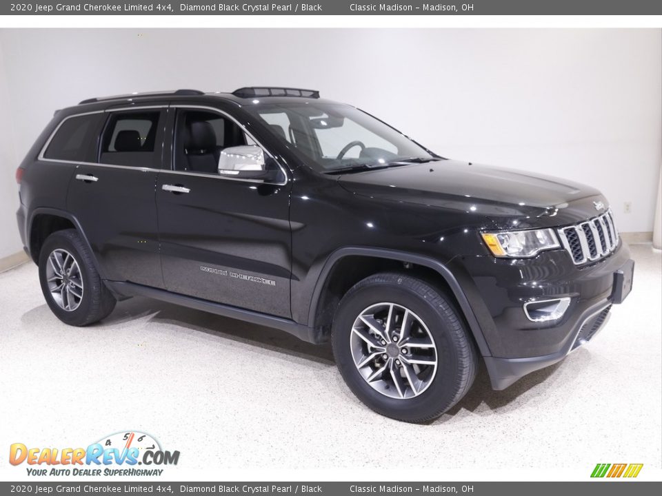 2020 Jeep Grand Cherokee Limited 4x4 Diamond Black Crystal Pearl / Black Photo #1