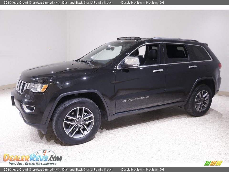 2020 Jeep Grand Cherokee Limited 4x4 Diamond Black Crystal Pearl / Black Photo #3