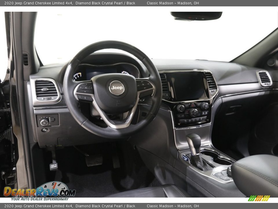 2020 Jeep Grand Cherokee Limited 4x4 Diamond Black Crystal Pearl / Black Photo #6
