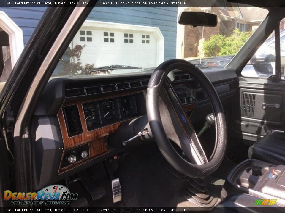 1983 Ford Bronco XLT 4x4 Raven Black / Black Photo #3