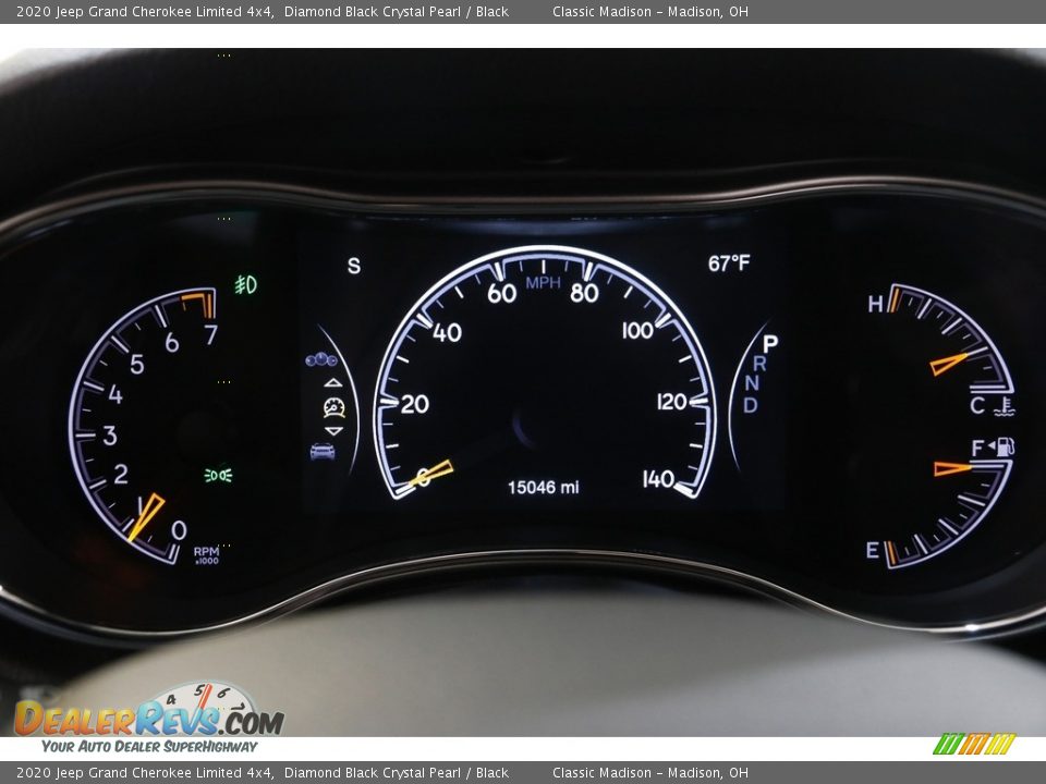 2020 Jeep Grand Cherokee Limited 4x4 Diamond Black Crystal Pearl / Black Photo #8