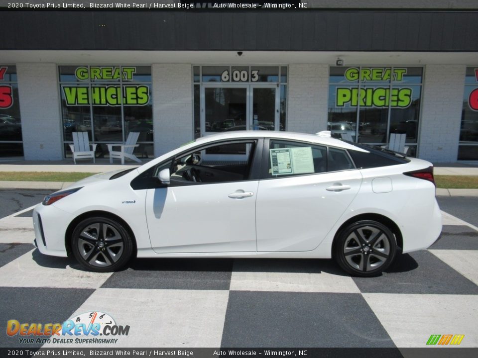 2020 Toyota Prius Limited Blizzard White Pearl / Harvest Beige Photo #1