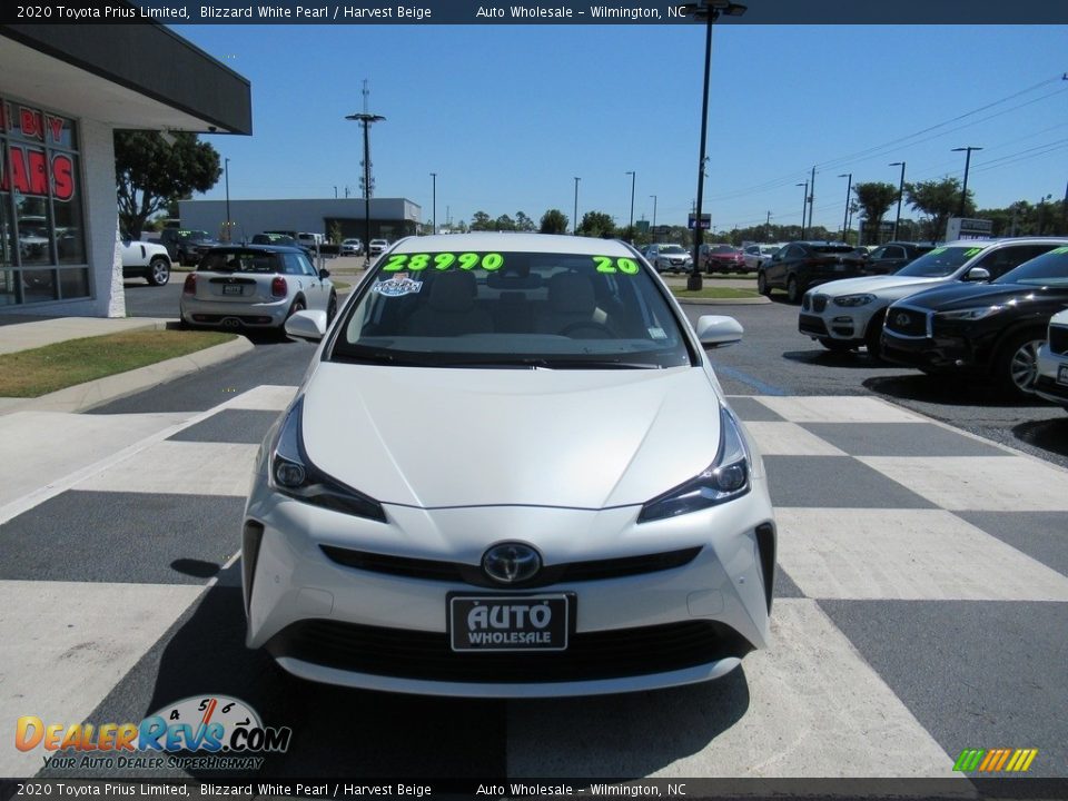 2020 Toyota Prius Limited Blizzard White Pearl / Harvest Beige Photo #2