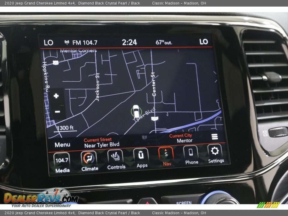 2020 Jeep Grand Cherokee Limited 4x4 Diamond Black Crystal Pearl / Black Photo #12