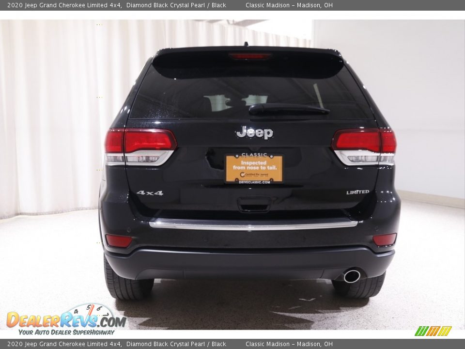 2020 Jeep Grand Cherokee Limited 4x4 Diamond Black Crystal Pearl / Black Photo #20