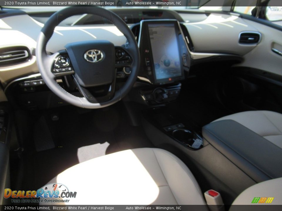 2020 Toyota Prius Limited Blizzard White Pearl / Harvest Beige Photo #14
