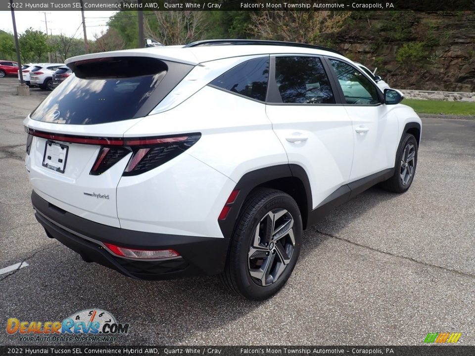 2022 Hyundai Tucson SEL Convienience Hybrid AWD Quartz White / Gray Photo #2