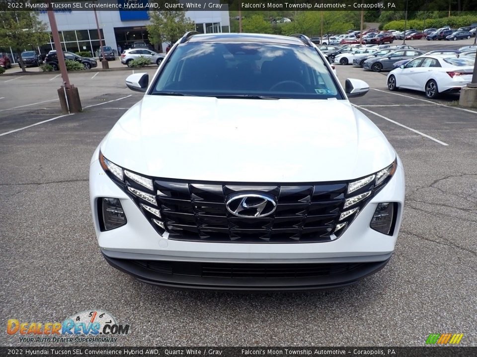 2022 Hyundai Tucson SEL Convienience Hybrid AWD Quartz White / Gray Photo #4