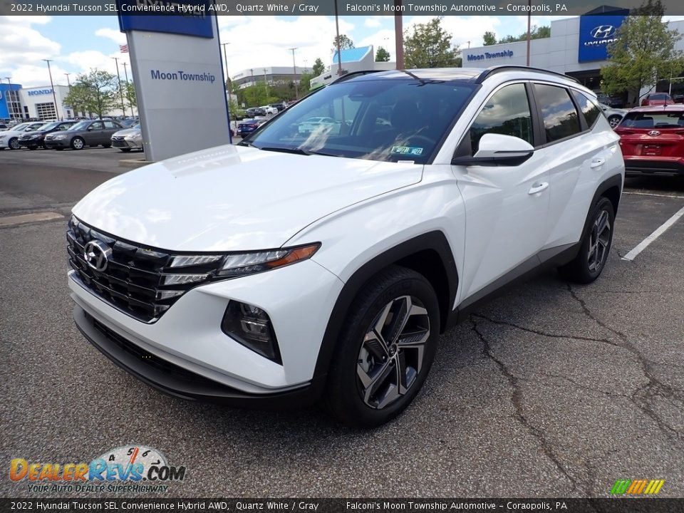 2022 Hyundai Tucson SEL Convienience Hybrid AWD Quartz White / Gray Photo #5