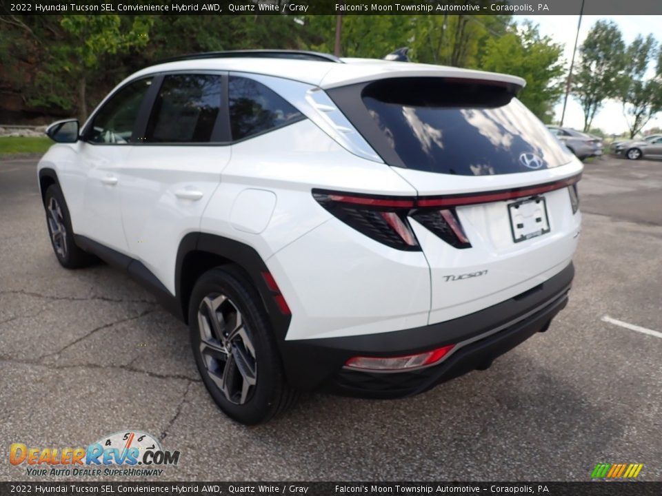 2022 Hyundai Tucson SEL Convienience Hybrid AWD Quartz White / Gray Photo #6