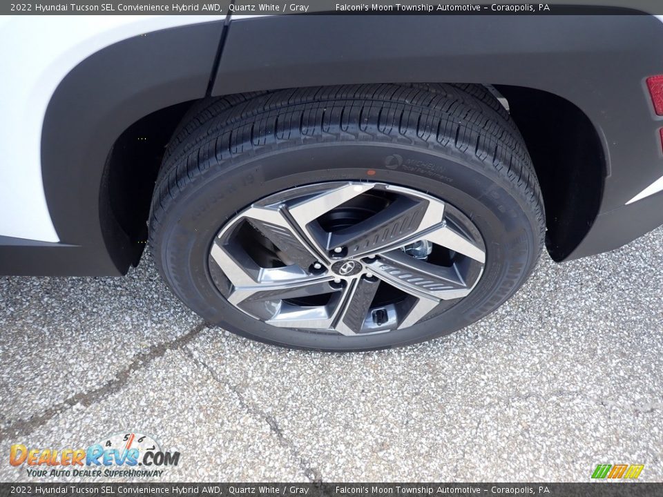 2022 Hyundai Tucson SEL Convienience Hybrid AWD Quartz White / Gray Photo #7