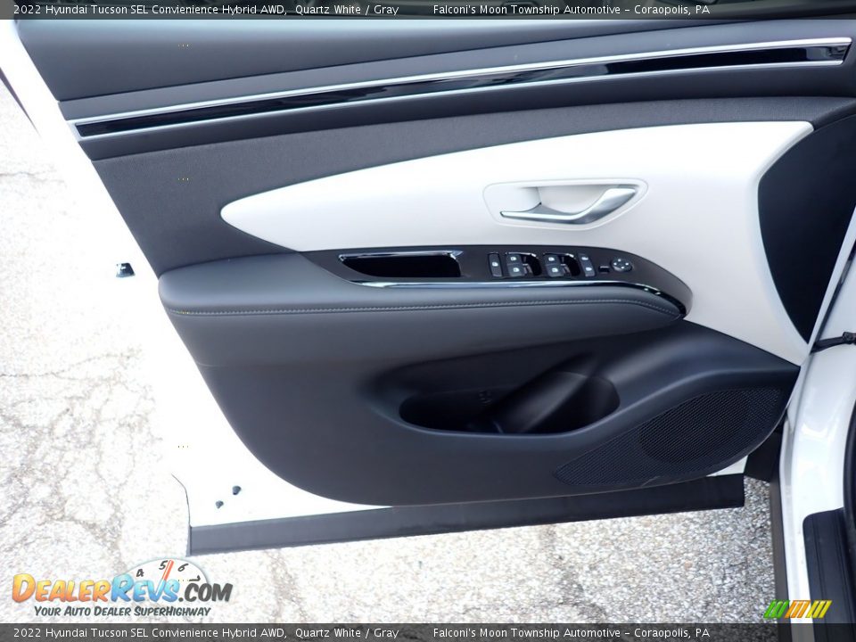 2022 Hyundai Tucson SEL Convienience Hybrid AWD Quartz White / Gray Photo #11