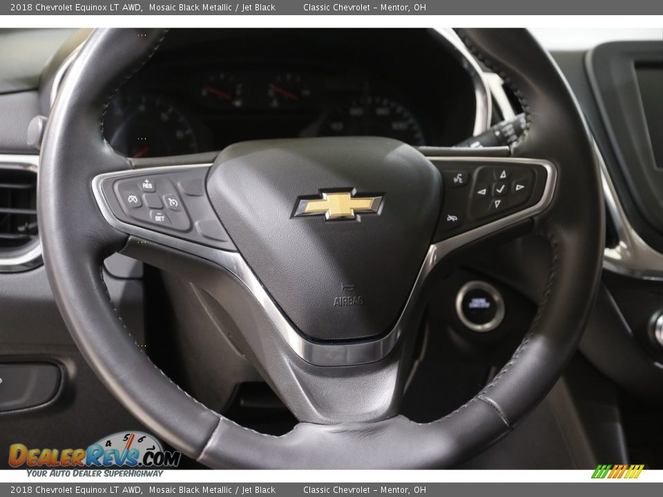 2018 Chevrolet Equinox LT AWD Mosaic Black Metallic / Jet Black Photo #7