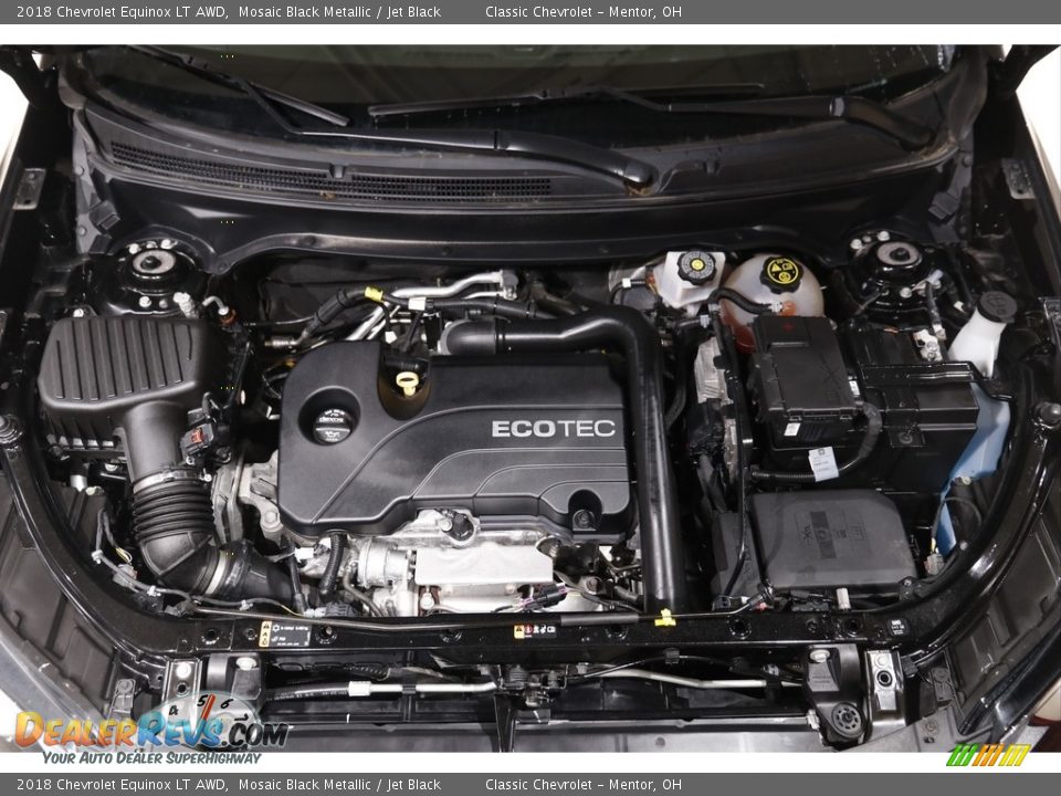 2018 Chevrolet Equinox LT AWD Mosaic Black Metallic / Jet Black Photo #17