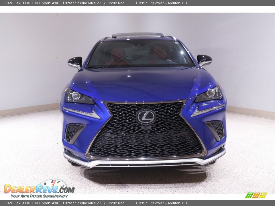 2020 Lexus NX 300 F Sport AWD Ultrasonic Blue Mica 2.0 / Circuit Red Photo #2