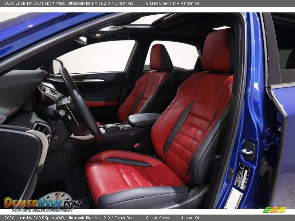 Circuit Red Interior - 2020 Lexus NX 300 F Sport AWD Photo #5