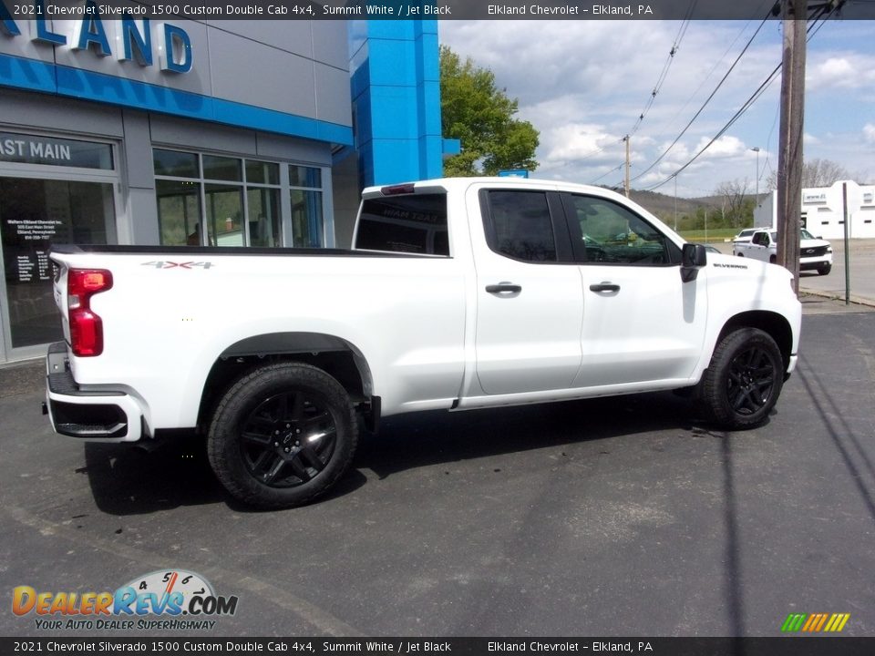 2021 Chevrolet Silverado 1500 Custom Double Cab 4x4 Summit White / Jet Black Photo #3