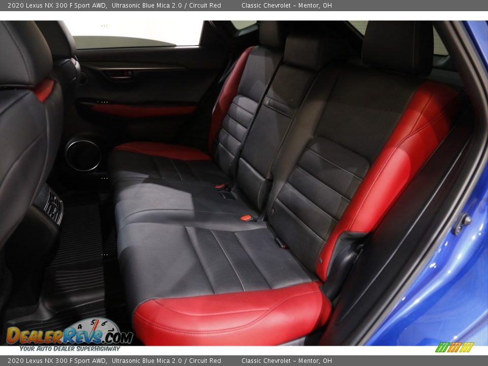 Rear Seat of 2020 Lexus NX 300 F Sport AWD Photo #15