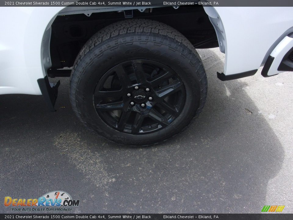 2021 Chevrolet Silverado 1500 Custom Double Cab 4x4 Summit White / Jet Black Photo #10
